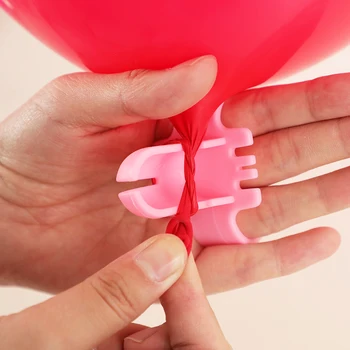 1 Adet Yüksek Kaliteli Balon Knotter Lateks Balon Raptiye Kolayca Düğüm Düğün Parti Balon Aksesuarları Renk Rastgele
