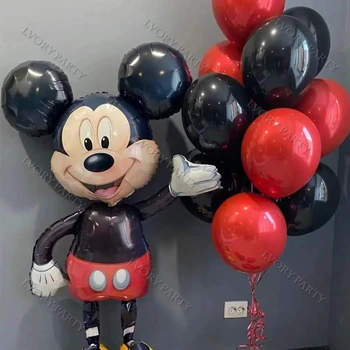 1 Takım Mickey Balonlar Mickey Mouse Doğum Günü Partisi Dekoru Bebek Duş Dekor Çocuklar Parti Mickey Balon Hava Globos