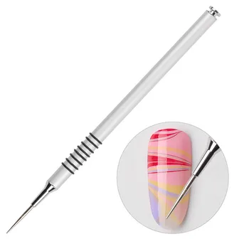 1 Takım Tırnak Sanat Tasarım Kalem Süsleyen Araçları Çizim Boyama Fırçaları UV Jel Astar cila fırçası Seti Manikür Tırnak Sanat Süsleyen Araçları