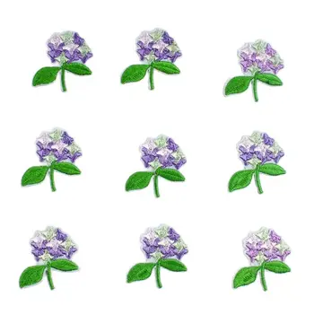 10 adet İşlemeli Demir On Çiçek Yamalar Karikatür çiçek Çıkartmalar DIY Kız takım elbise pantalonları Mont Kot Çanta Ayakkabı Dikiş Aplikler