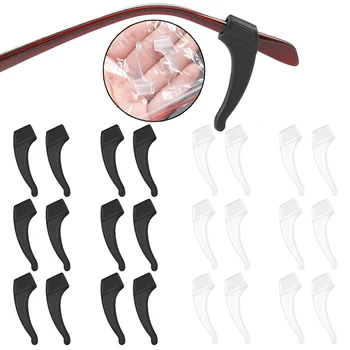 10 Çift Silikon Anti Kayma Kulak Kancası Gözlük Gözlük Güneş Gözlüğü Tutucu Yeni Rahat Gözlük Standı Aksesuarları Büyük Boy