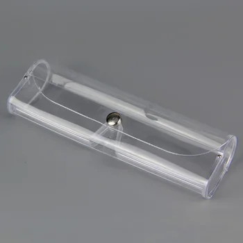 15 * 4.5 cm Şeffaf Şeffaf Taşınabilir Plastik okuma gözlüğü Kutusu Kılıfları Kadın Erkek Şeffaf İnce Gözlük Kılıfları Presbiyopik