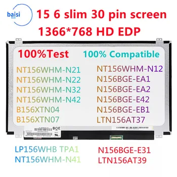 15.6 İnç EDP Dizüstü Bilgisayar, LCD Ekran, 15 6 İnce 30 pin ekran, 1366X768, Tela Led İnce 15 30 pin, Dizüstü Bilgisayar Ekranı