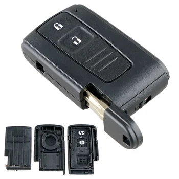 2 Düğmeler Uzaktan Araba Anahtarı Kabuk Fob ile TOY43 Bıçak Toyota Prius Corolla Verso için Anahtar Kutu