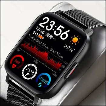 2022 Yeni akıllı saat Erkekler Tam Dokunmatik Ekran Spor Spor İzle Su Geçirmez Bluetooth Android ıos smartwatch İçin Kadın Erkek + kutu