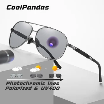 2022 Yeni Lüks Havacılık Erkekler Polarize Güneş Gözlüğü Fotokromik Kadın Sürüş Pilot güneş gözlüğü parlama Önleyici Gözlük Oculos de sol
