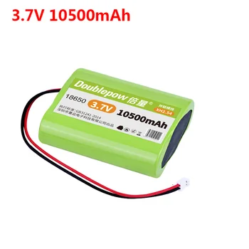 3.7 V 18650 Lityum Pil Paketleri 10500mAh şarj edilebilir pil için led ışık bluetooth hoparlör koruyucu plaka ile+XH-2P Fiş