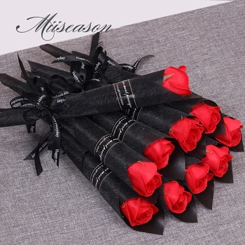 30/50 adet Güller Sabun Çiçekler Yaratıcı Romantik Düğün İyilik çiçek sevgililer anneler Günü Hediyesi için şirket etkinliği promosyon