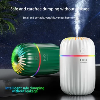 300ml Elektrikli Aromaterapi USB Gece Lambası Hava Nemlendirici Ev Araba Masaüstü aroma yağı difüzörü Mist Maker için Hafif Araba