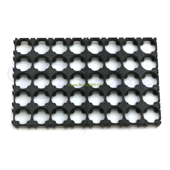 4x Siyah 18650 pil 4x5 Hücre Spacer yayılan kabuk paketi plastik ısı tutucu Drop Shipping destek