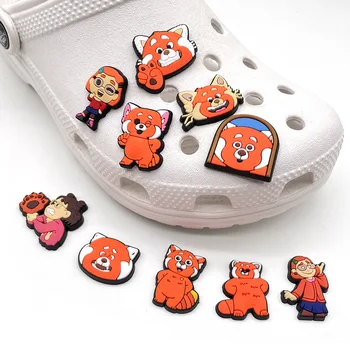5/10 adet Disney Dönüm Kırmızı Rakamlar PVC Ayakkabı Takılar DIY Ayakkabı Aksesuarları Fit croc Sandalet Toka dekorasyon Çocuk Oyuncakları Hediye