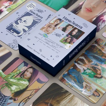 55 adet kpop yeni kot albümü dikkat Fotocard lomo kartı koleksiyonu hediyeler kadınlar için HD fotoğraf Posteri kartpostal