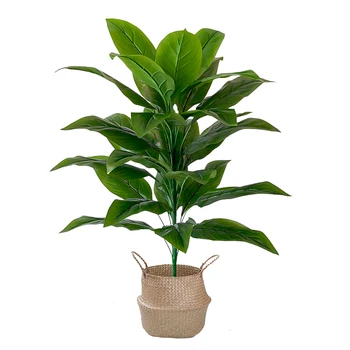 68/85cm Büyük Yapay Palmiye Bitkileri Tropikal Muz Ağacı Yaprağı Plastik Monstera Yaprakları Büyük Sahte Ağaç Ev İçin açık Dekor