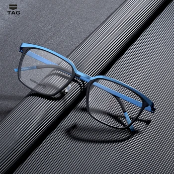 9907 titanyum Gözlük Çerçevesi Erkekler Kare Miyopi Optik Reçete Gözlük Çerçeveleri kadınlar 2021 Erkek Kore Danimarka Gözlük Nerd