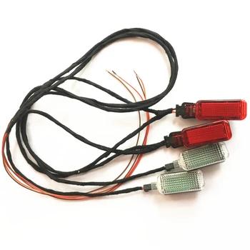 Araba kırmızı kapı uyarı ışığı + LED ayak ışık kablosu Kablo Demeti A3 S3 A4 B8 S4 A5 A6 C7 S6 A7 A8 S8 Q3 Q5 Q7 8KD947411