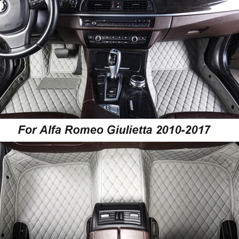 Araba Paspaslar Alfa Romeo Giulietta 940 DropShipping Merkezi İç Aksesuarları 100 % Fit Deri Halı Kilim Ayak Pedleri