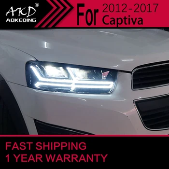 Araba ışıkları Chevrolet Captiva için LED 2011-2018 Far Captiva Kafa lambası Drl projektör Lens Otomotiv aksesuarları