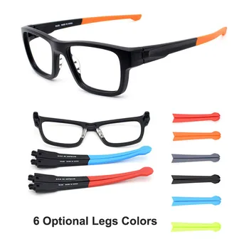 Bacaklar Değiştirilebilir Gözlük Çerçevesi Tr-90 Plastik Optik Gözlük Renkli İsteğe Bağlı Tapınak Kolları Esnek Unisex Moda Gözlük