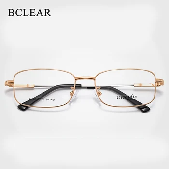 BCLEAR Bellek Alaşım Iş Erkek Optik Gözlük Çerçeveleri Tam Jant Unisex Gözlük Çerçevesi Ultra Hafif Miyopi Presbiyopi Gözlük