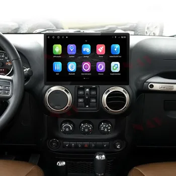 Carplay Android 10 Jeep Wrangler 2011 İçin 2012 2013 2014 2015 2016 2017 Otomotiv Multimedya GPS Oynatıcı Ses Radyo Stereo Ünitesi