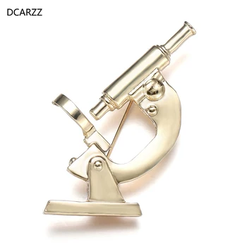 DCARZZ Mikroskop Pimleri Broş Doktor Hemşire Tıbbi Pimleri Metal Moda takı Parti Özel Romantik Broş Kadınlar için Hediye