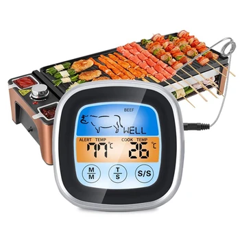Dijital ızgara termometresi Et sıcaklık ölçer lcd ekran Gıda Termometre Su Geçirmez Mutfak Fırın Pişirme barbekü aleti