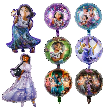 Disney Encanto Doğum Günü Balonlar Mirabel Isabella Folyo balon 18 inç top Encanto Parti Süslemeleri Kız Hediye Çocuk Oyuncakları Globos
