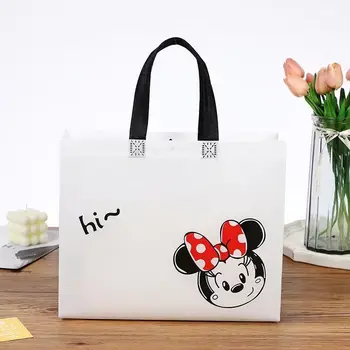 Disney Mickey Minnie mouse bayan kanvas postacı omuzdan askili çanta karikatür moda çanta kadın askılı çanta alışveriş