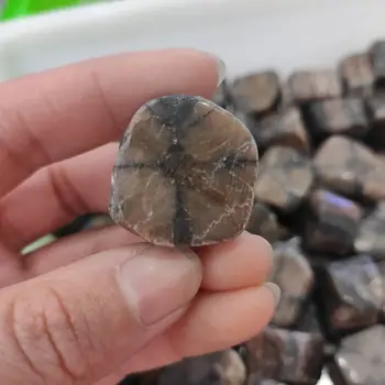 doğal taş ham staurolite cilalı peri çapraz taş mineral örneği reiki şifa kuvars kristal taş hediye olarak