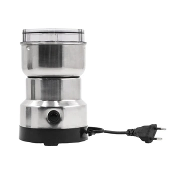 Elektrikli Kahve Değirmeni Mutfak Değirmeni Makinesi Tahıl Fındık Çekirdeği Tahıl Baharat Öğütme Ev için, AB Tak