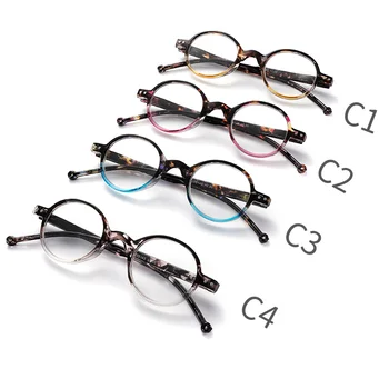 ESO GÖRÜŞ Yuvarlak okuma gözlüğü kadınlar ve erkekler için Küçük Okuyucular ile satılık kılıfı İndirim Kaplumbağa Sarı Kırmızı Mavi Gri