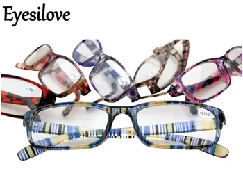 Eyesilove moda renkli okuma gözlüğü kadın erkek ultra hafif okuma gözlüğü lensler derece + 1.00 ila + 4.00