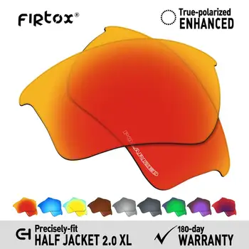 Firtox Anti-Deniz Suyu Polarize Lensler için Yedek - Oakley Yarım Ceket 2.0 XL OO9154 Güneş Gözlüğü (Lens) - Çoklu Renkler