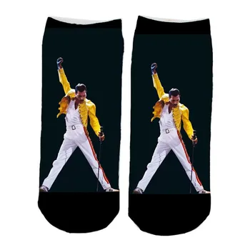 Freddie Mercury Çorap Erkek Kadın Rahat Kaymaz Nefes Rahat Orta Tüp Çorap noel hediyesi hayranları için
