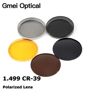 Gmei Optik 1.499 CR-39 Polarize Güneş Gözlüğü Reçete Optik Lensler Sürüş Balıkçılık İçin UV400 Parlama Önleyici Polarize Lensler