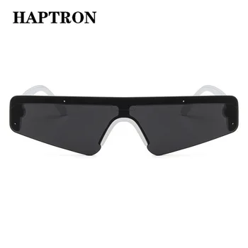 HAPTRON Moda Yarım Çerçeve dikdörtgen Kare Güneş Gözlüğü Kadın erkek Lüks Marka Retro hip hop hippi Sürüş güneş gözlüğü oculos