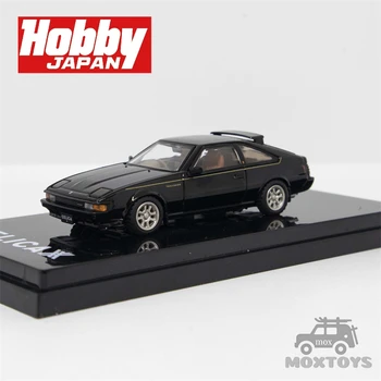 Hobi Japonya 1: 64 TOYOTA CELİCA XX (A60) SÜPER 2000GT TWINCAM24 1984 Siyah pres döküm model araba