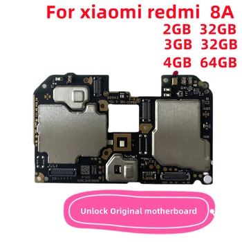 Iyi Çalışma Anakart Xiaomi RedMi İçin 8A 8A Cips İle Devreler Flex Kablo Tam cips Unlocked Ana Mobil Kurulu Anakart