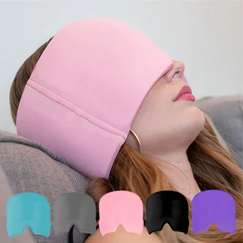 Jel Soğuk Terapi Baş Ağrısı Migren Giderici Kap Esnek Buz Kompres Baş Ağrısı Şapka Stres Relax Baş Masajı Soğutma Göz Maskesi