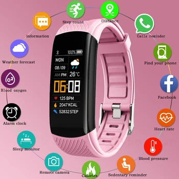 Kadın akıllı saat Erkekler Smartwatch Spor İzci nabız monitörü Android ıOS İçin Akıllı Saat Su Geçirmez Spor akıllı saat es