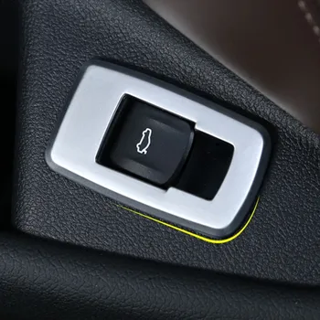 Karbon Fiber Stil Araba Kapı Gövde Anahtarı Düğmesi Çerçeve Dekorasyon Kapak Trim İçin BMW 5 Serisi G30 G38 2018 Oto İç Şekillendirici