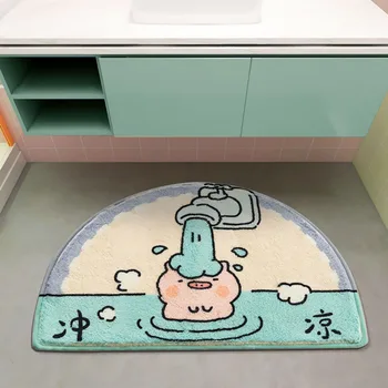 Karikatür Halı Su emme banyo paspası Paspas Halı Banyo Peluş Sıcak Halı kaymaz Sevimli Hayvan Halı Yatak Odası Mat