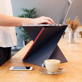 Katlanabilir laptop standı Taşınabilir Ayakta Ofis Bilgisayar Masası Çok Fonksiyonlu Yükseltme Macbook destek çerçevesi
