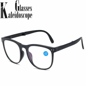 Katlanır okuma gözlüğü kadın erkek Kare Anti mavi ışık bilgisayar presbiyopik gözlük kadın Hipermetrop Diyoptri + 1.0 1.5 2.0