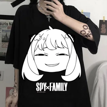 Komik casus Aile Harajuku Kawaii Anime Anya Forger Baskı Kadın Erkek T-Shirt