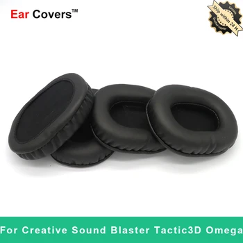 Kulak Pedleri Yaratıcı Ses Blaster Tactic3D Omega Kulaklık Kulak Yastıkları Yedek Kulaklık kulaklık yastığı PU Deri Sünger Köpük