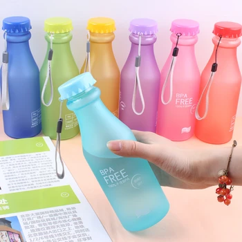 Kum Plastik Taşınabilir Malzeme OLARAK Soda Şişesi Açık Mağaza Yaratıcı Su Şişesi