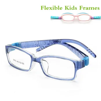 Kırılmaz Esnek Güvenli Miyopi Optik Gözlük Çerçevesi Gözlük Çocuk Çerçeveleri TR90 gözlük çerçevesi çocuklar için Bebek Kız 8819