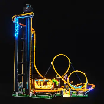 Led ışık Kiti 10303 Döngü Coaster Yapı Taşları DIY oyuncak seti Tuğla Oyuncaklar Çocuklar için (Dahil Değildir Model)