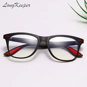 LongKeeper Anti mavi ışık optik gözlük erkek kadın şeffaf gözlük çerçeveleri mavi ışık engelleme bilgisayar oyun gözlükleri
